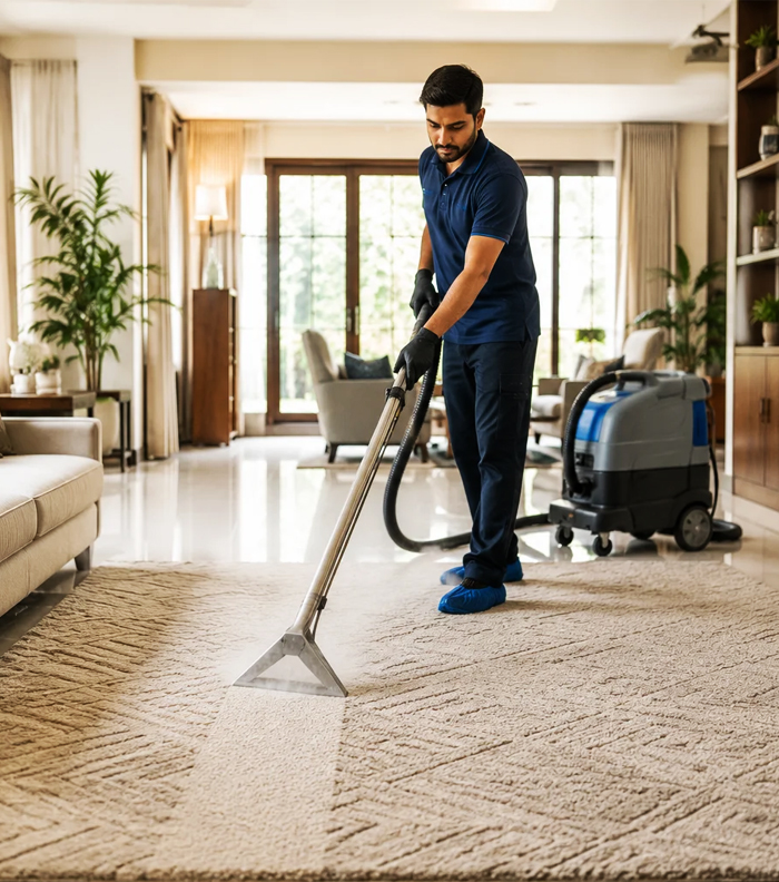 Industrial carpet cleaning equipment for commercial spaces 