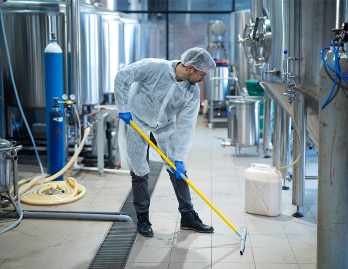 Industrial cleaning crew servicing a Wollongong manufacturing site